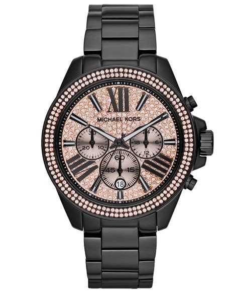 Michael Kors Women's Wren Black Watch MK5879, Black, 